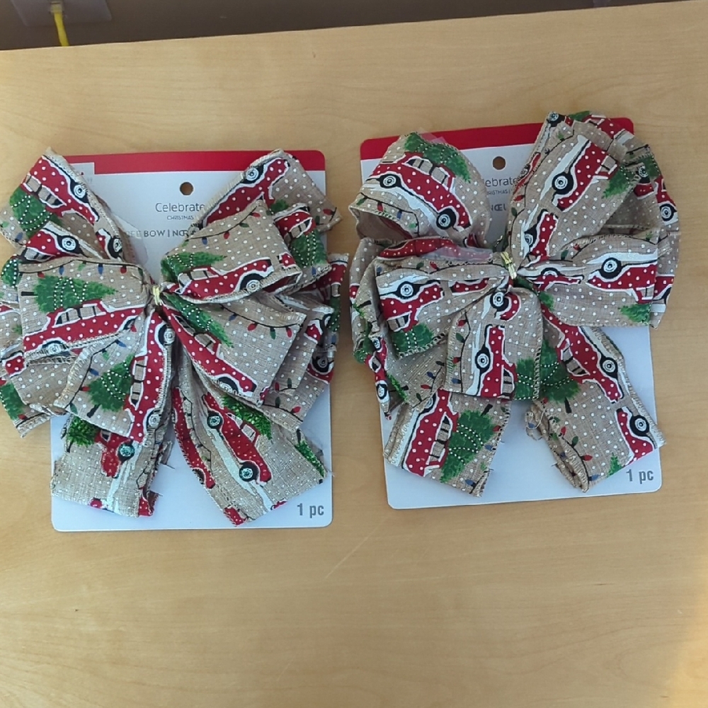 Celebrate It Festive Tree Bows brand new